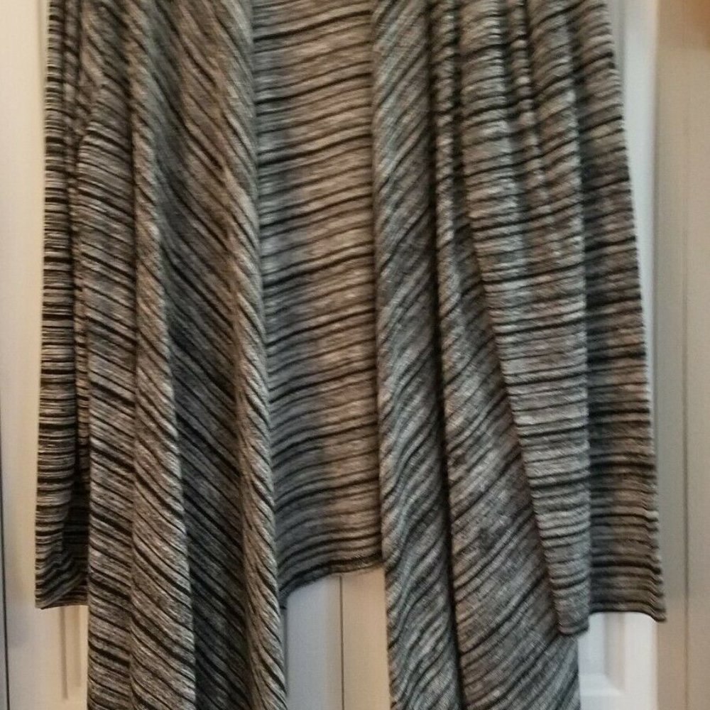 Open Front Cardigan with optional zipper closure